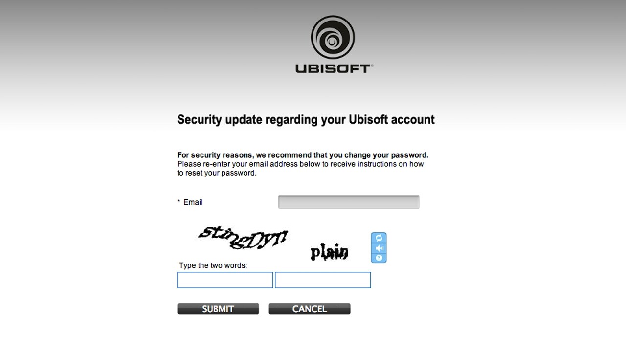Ubisoft Advises Users to Change Password After Security Incident - 2013-07-02 17:52:45