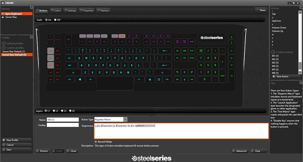 SteelSeries Apex Gaming Keyboard Review