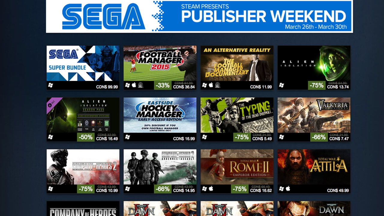 Sega Steam Sale Will Leave You Broke - 2015-03-27 13:04:47