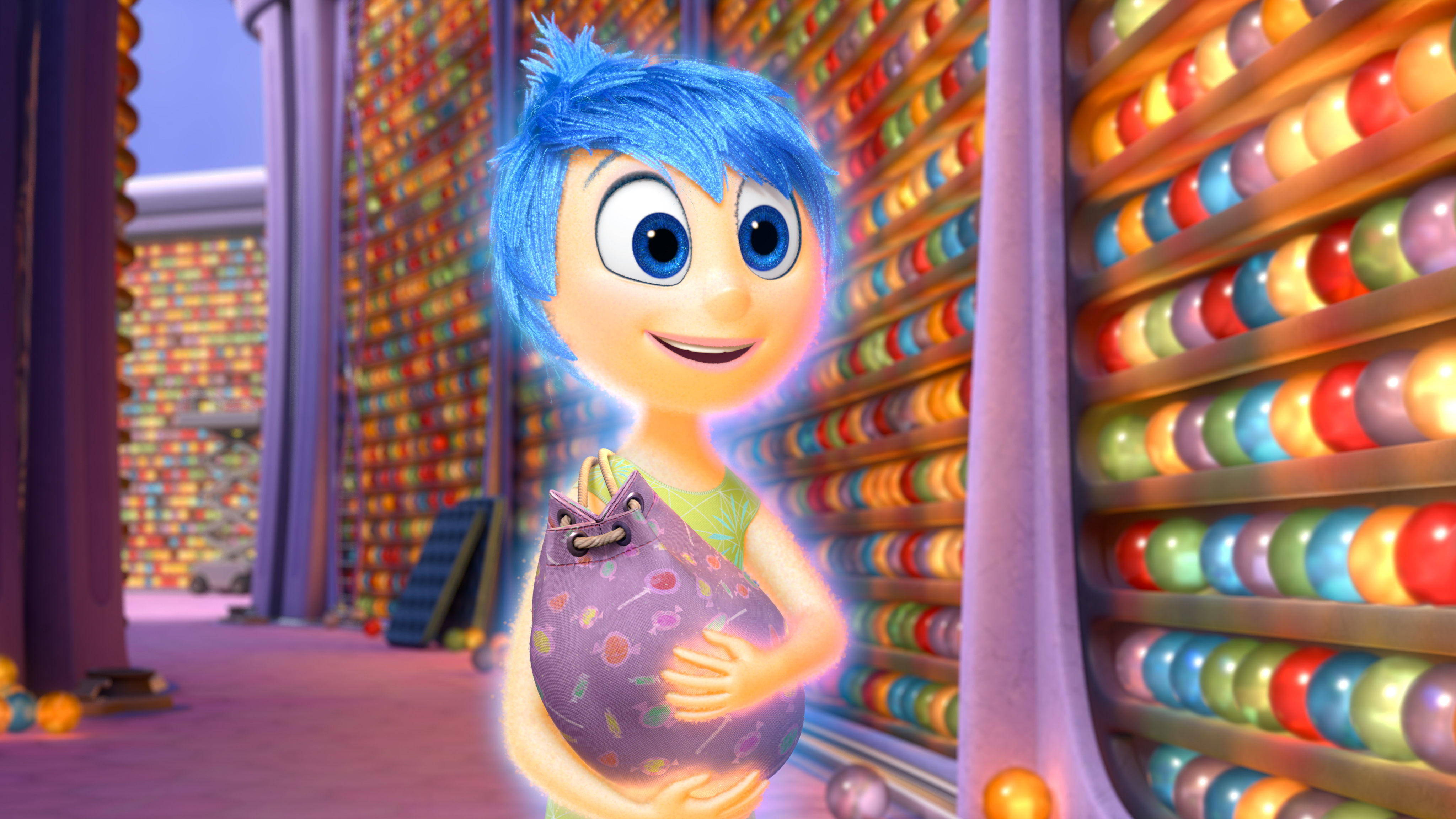 Joy (Voice Of Amy Poehler), The Main And Most Important Of 11-Year-Old Riley’s Five Emotions, Explores Long Term Memory In Disney•Pixar'S &Quot;Inside Out.&Quot; Directed By Pete Docter (“Monsters, Inc.,” “Up”), &Quot;Inside Out&Quot; Opens In Theaters Nationwide June 19, 2015. ©2014 Disney•Pixar. All Rights Reserved.