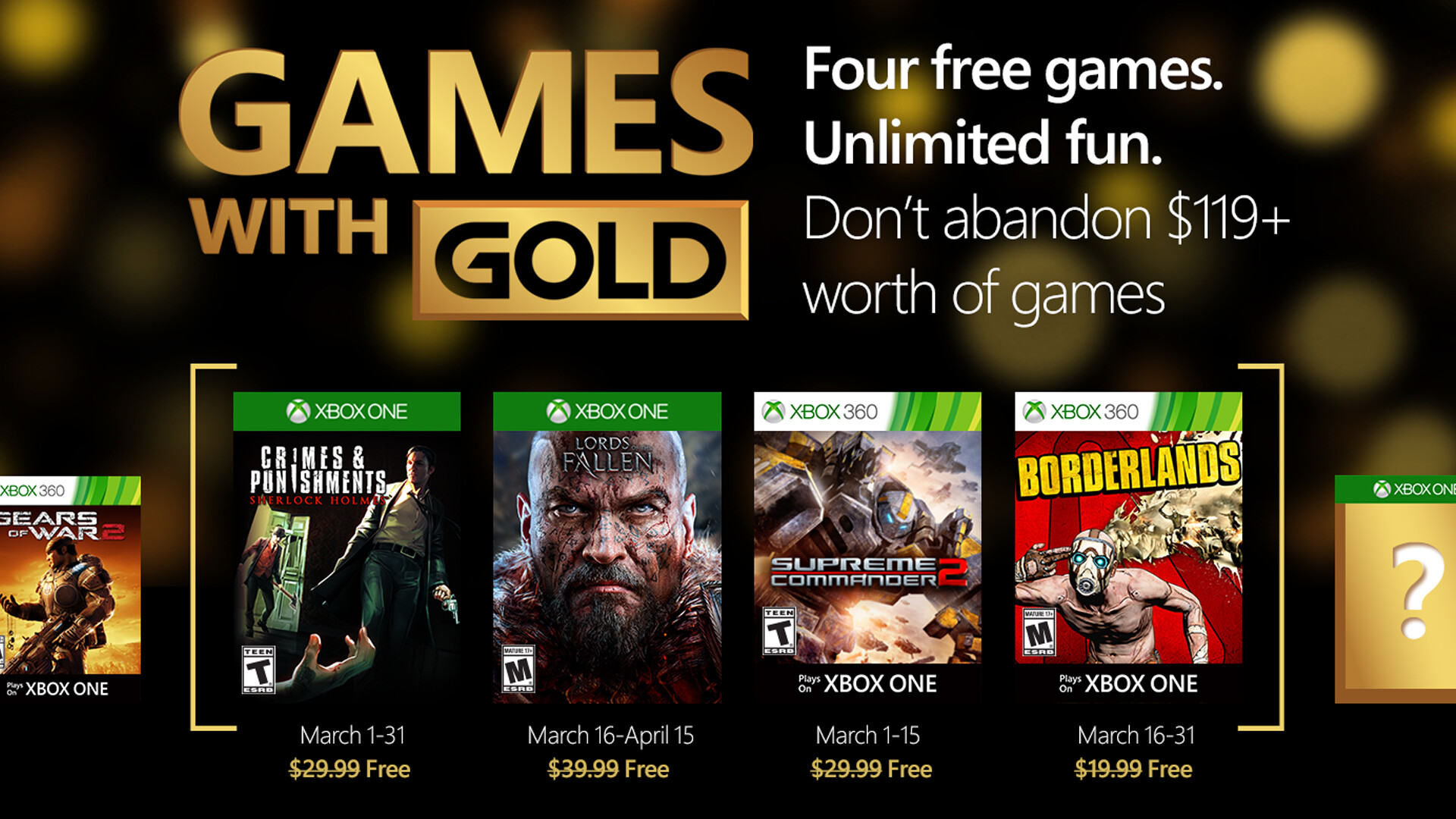 Adventure in March With These Games for Gold 1