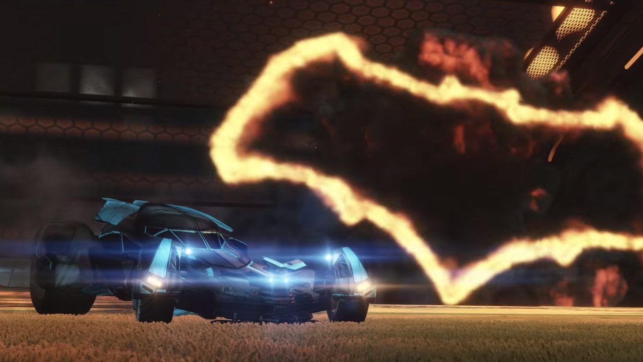 Clean up Crime with the Batmobile in Rocket League
