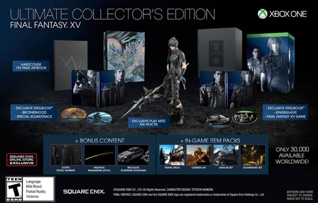 Final Fantasy XV Ultimate Collector's Edition Foregoes Season Pass