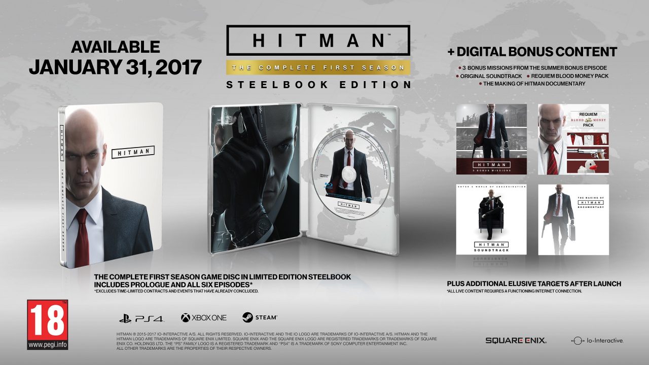 Hitman's Full Season Coming to Retail in January 1