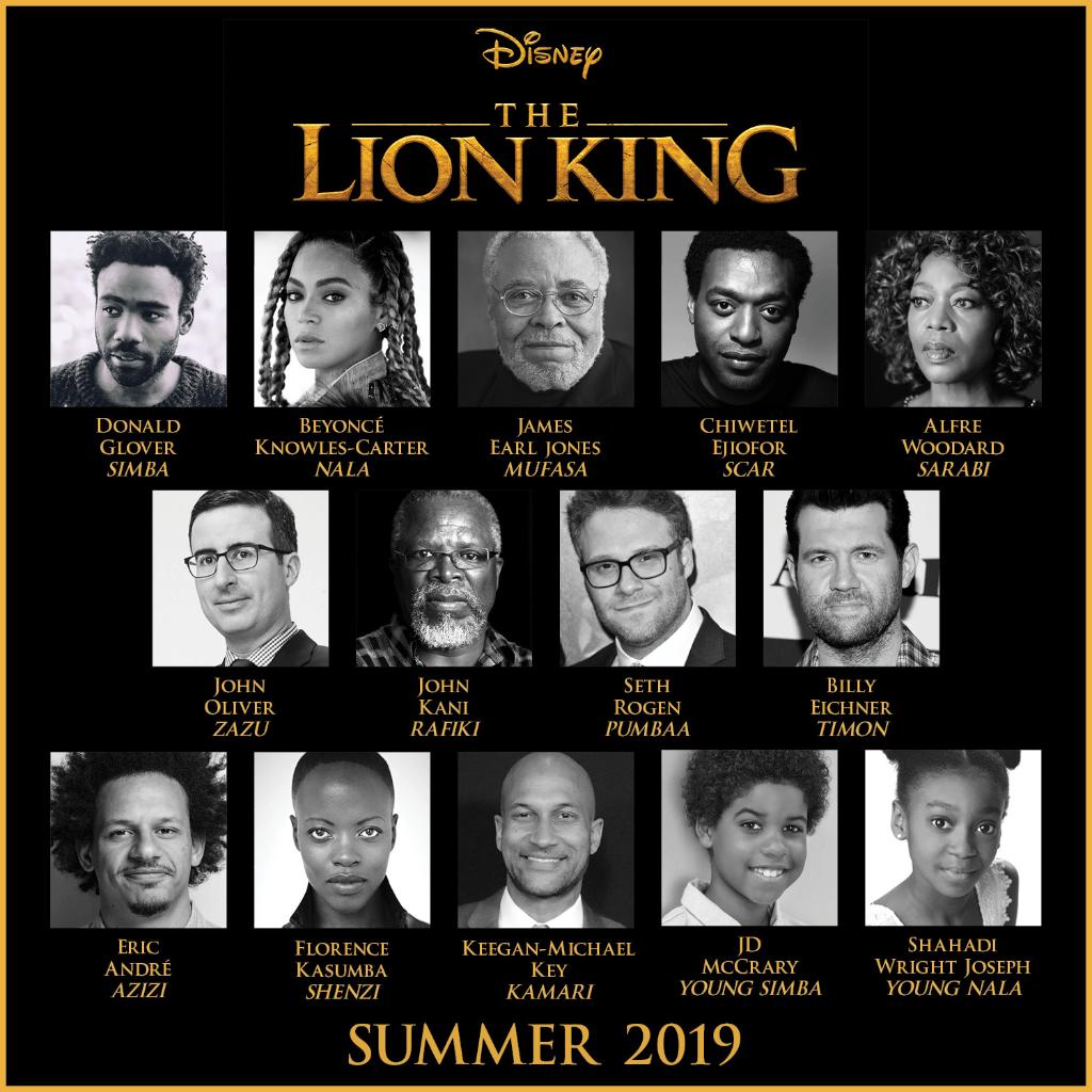 Disney Announces Cast for The Lion King