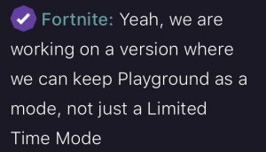 Epic Teases Fans With Plans Of Permanently Adding Playground Mode To Fortnite Epic Teases Fans With Plans Of Permanently Adding Playground Mode To Fortnite