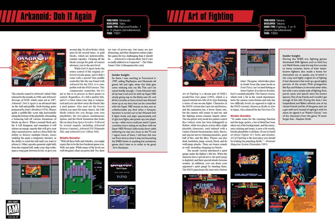 The Snes Omninbus: The Super Nintendo And Its Games, Vol 1 (A-M) Review 3