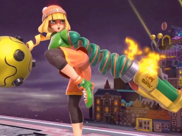 Min Min From ARMS Reaches Into Super Smash Bros. Ultimate