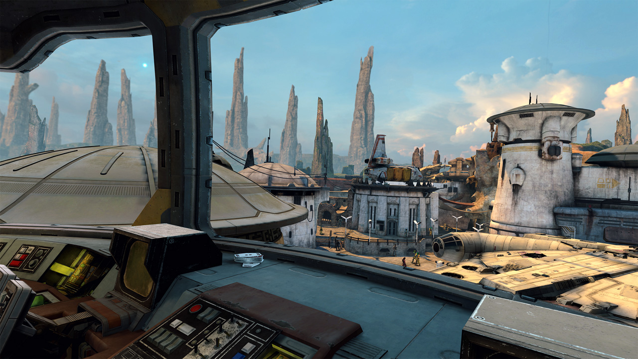 A Large Ship In The Background