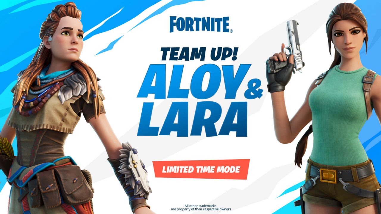 Horizon Zero Dawn &Amp; Tomb Raider Invade Fortnite With Team Up! Aloy &Amp; Lara Limited Time Mode.