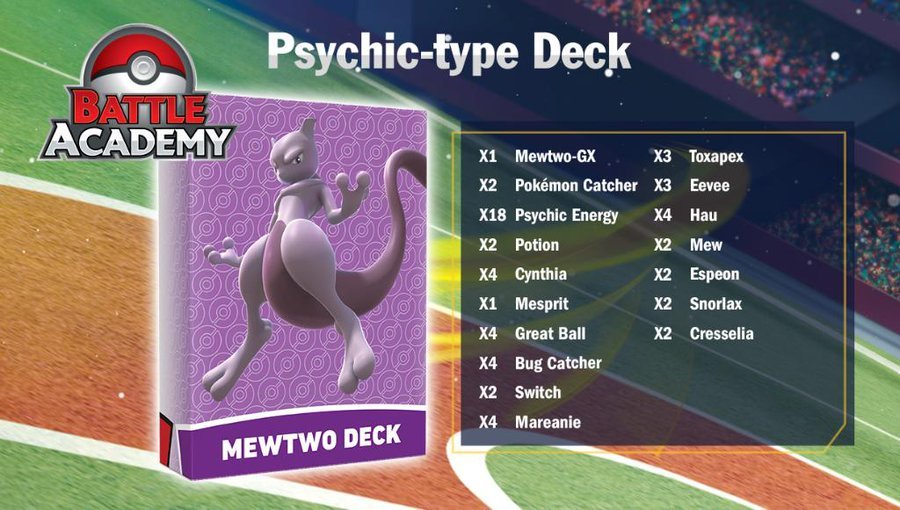 Pokémon Trading Card Game - Battle Academy Mewtwo Deck
