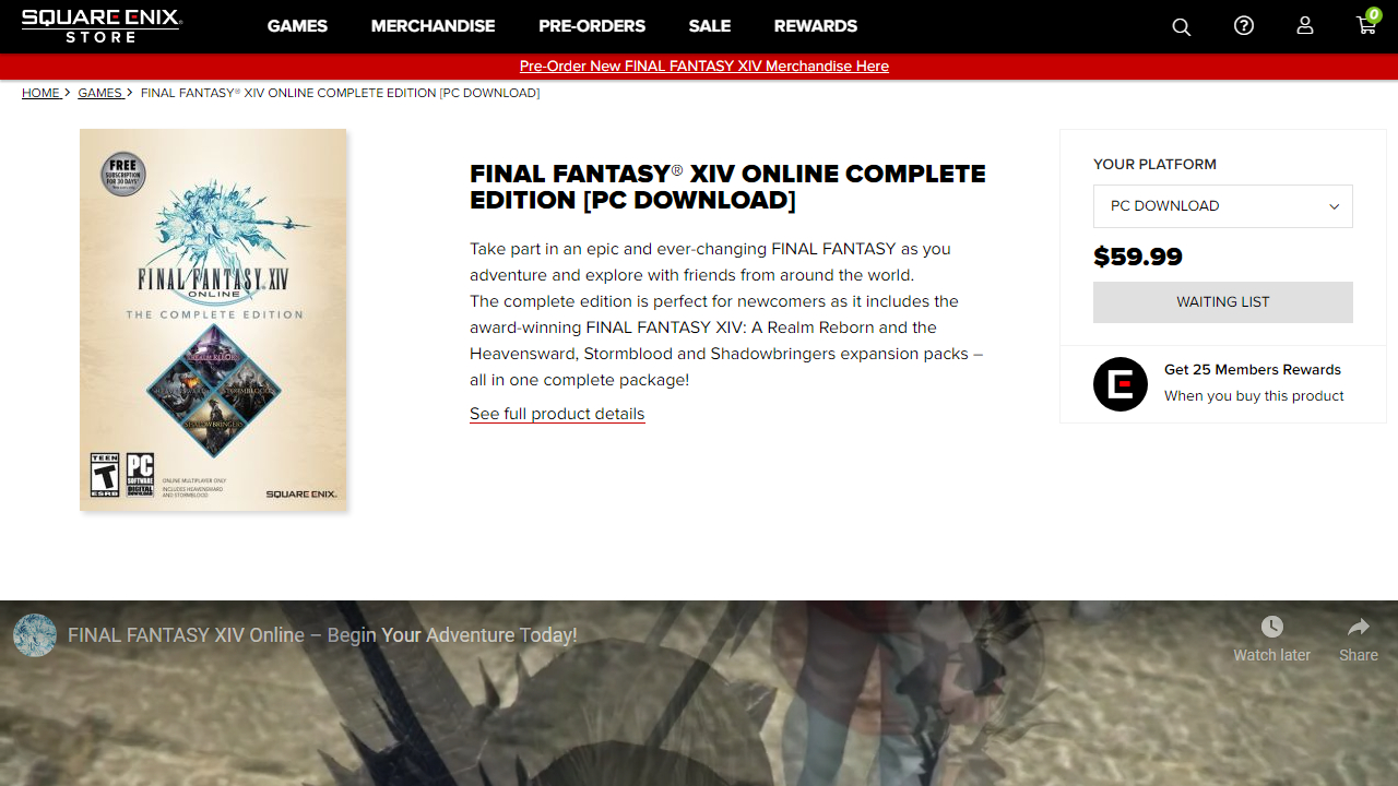 Digital Licenses Of Final Fantasy Xiv Are Sold Out Square Enix'S Online Store Is Currently Sold Out Of Final Fantasy Xiv, Amid A Spike In Demand For The Mmorpg.