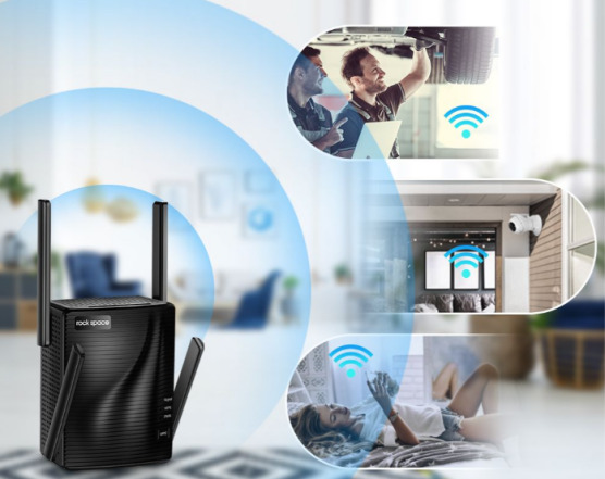 The Rock Space Ac2100 Wi-Fi Range Extender Which Can Cover Up To 1292Sq Feet And Coverage In 8 Rooms Is Currently On Sale At Amazon The Rock Space Ac2100 Wi-Fi Range Extender Which Can Cover Up To 1292Sq Feet And Coverage In 8 Rooms Is Currently On Sale At Amazon