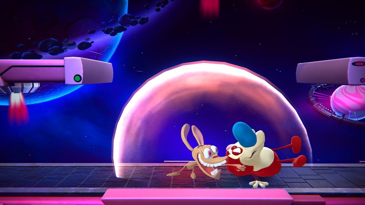 Ren and Stimpy will function as a single unit, using each other as weapons.