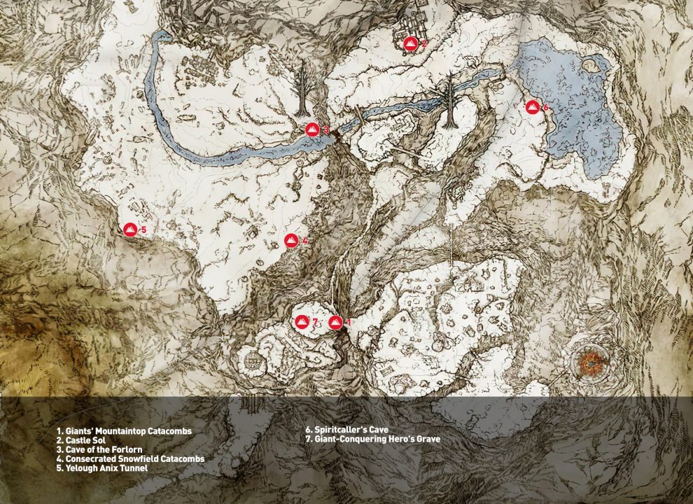 Elden Ring Guide: Mountaintops of the Giants Dungeons
