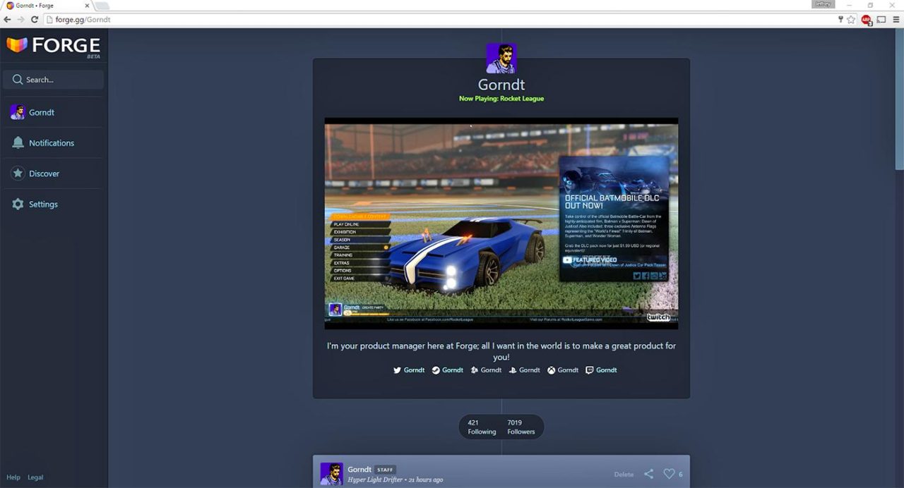Forge-Ing The New Way To Livestream