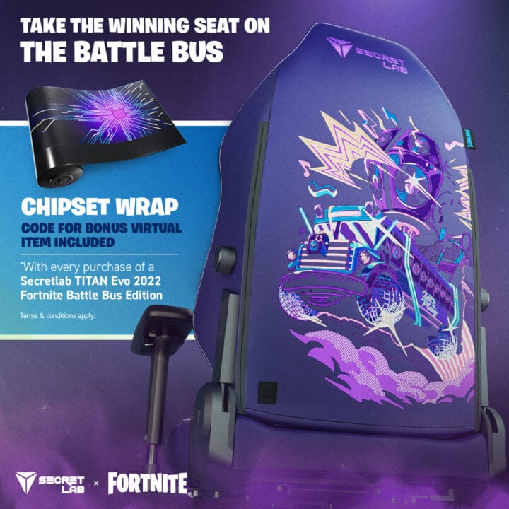 Secretlab & Fortnite Mashup For TITAN Evo 2022 Special Edition