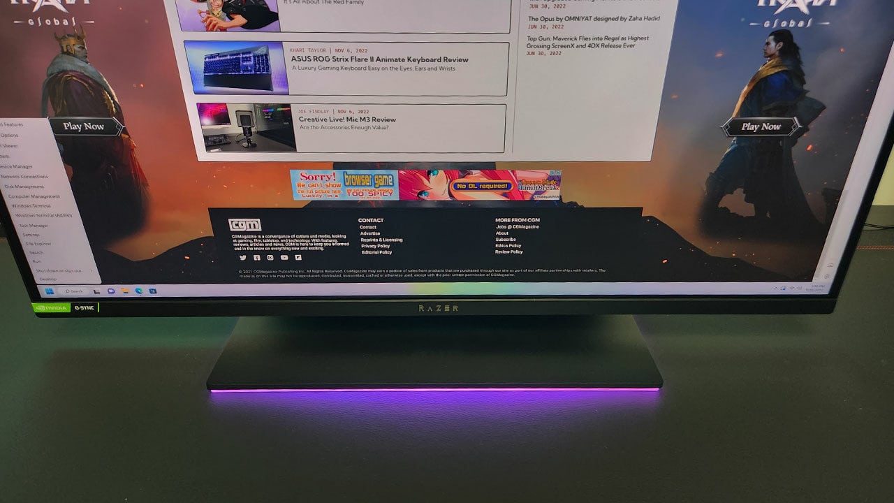 Razer Raptor 27 Monitor Review 864147