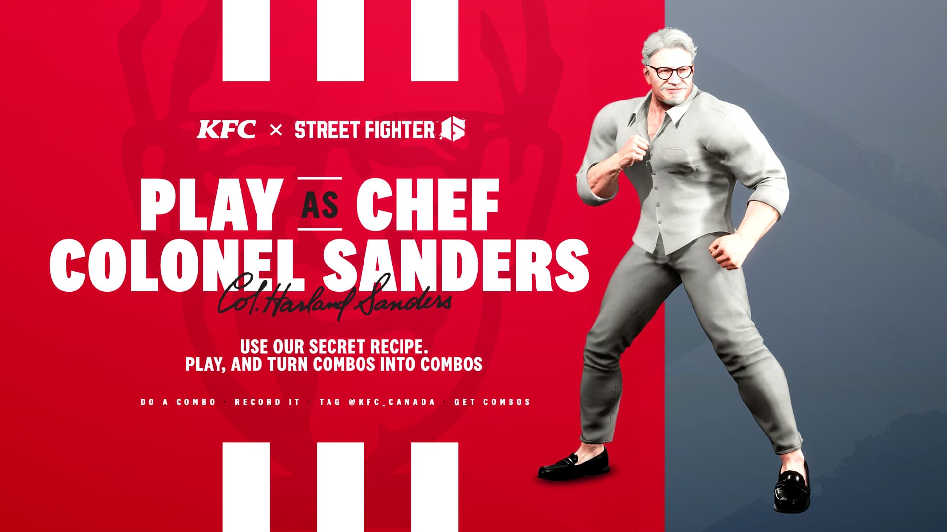 KFC x Street Fighter 6 — Colonel Sanders Joins The Fight