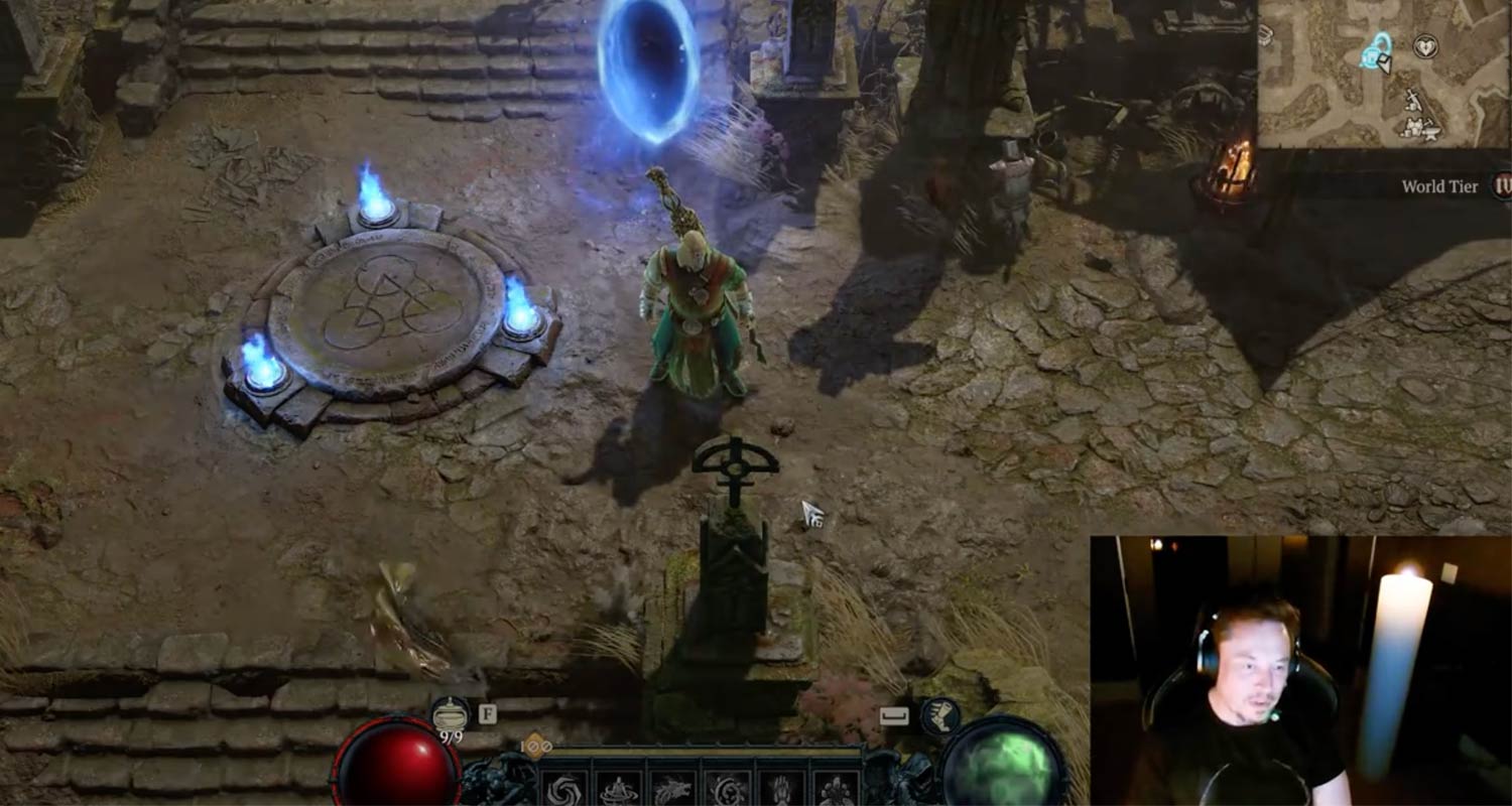 Elon Musk Showcases X’s Live-Streaming with Epic Diablo IV Stream