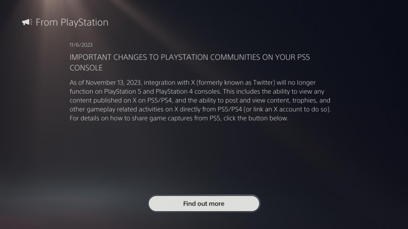 PS5 Loses X/Twitter Integration, Including Removal Of Published Content