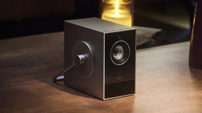 CES 2024: LG Reveals Stylish CineBeam Qube 4K Projector