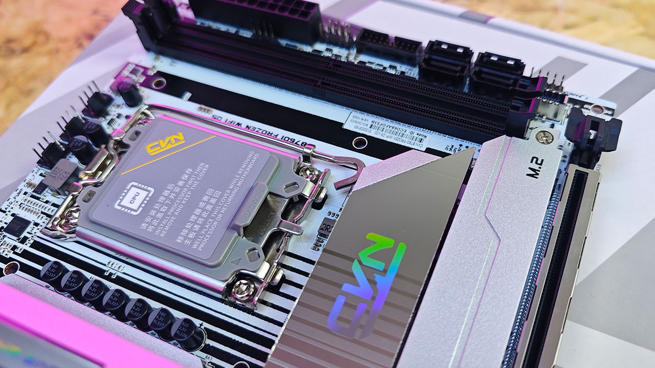 colorful B760I-A FROZEN WIFI ITX マザーボード Colorful CVN B760I Frozen Is A Mini-ITX Motherboard With Gorgeous
