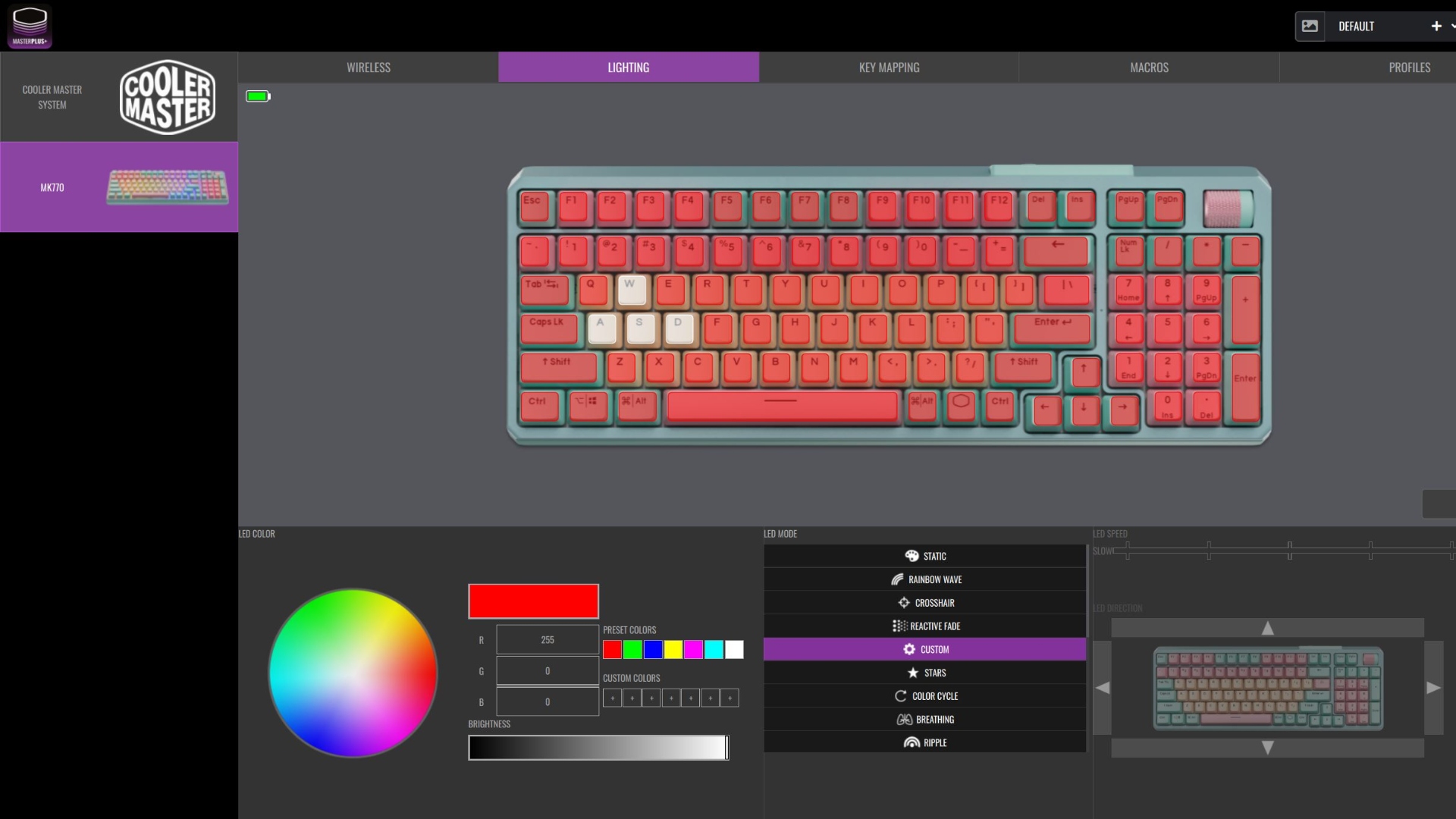 Cooler Master MK700 Hybrid Wireless Keyboard Review
