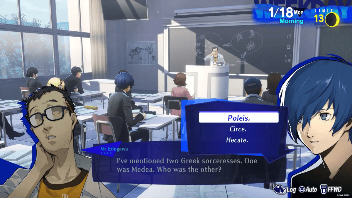 Persona 3 Reload Guide: All Class Answers