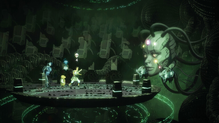 A First Look At Beyond Galaxyland—A Whole Universe in Two Dimensions