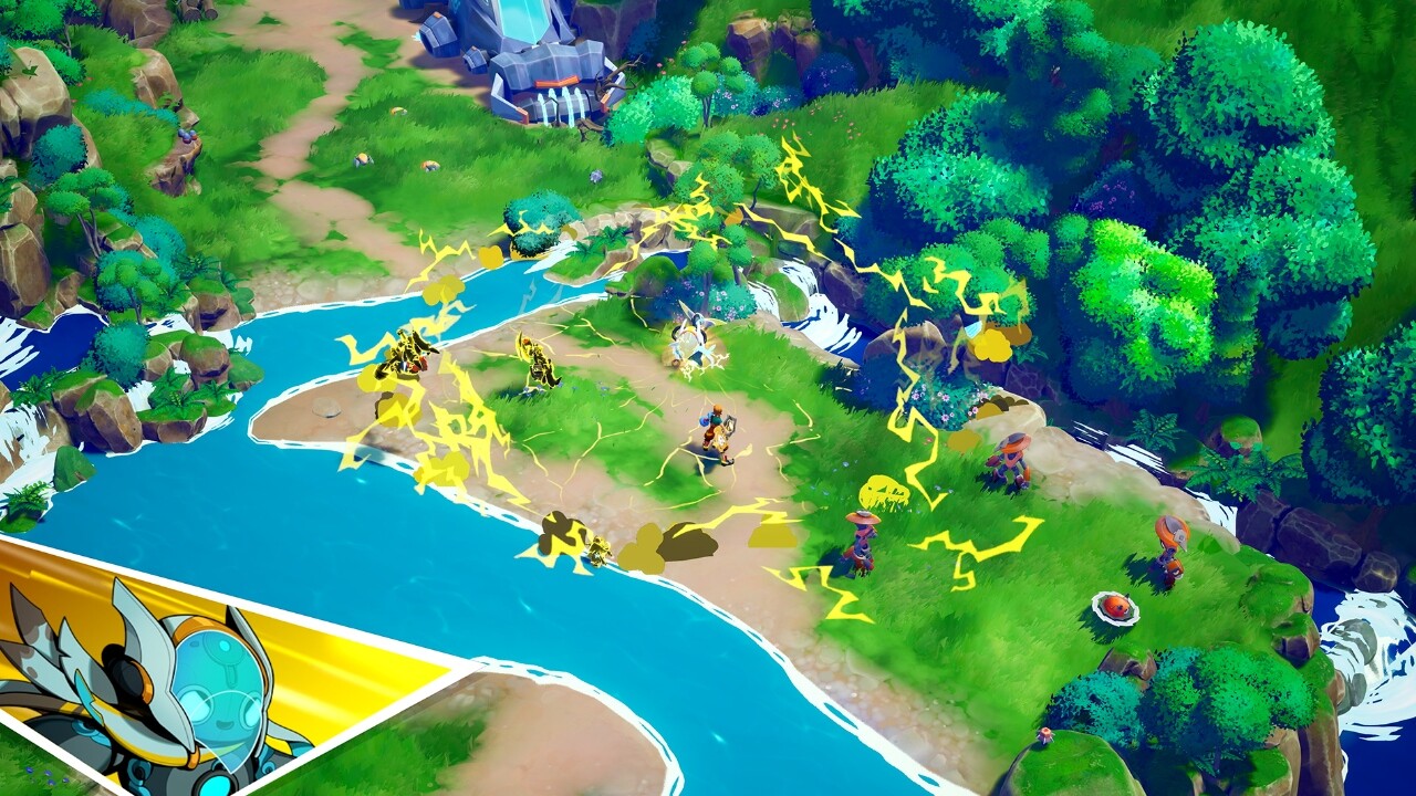 Lynked: Banner of the Spark Preview — Battling Bots & Building Shops