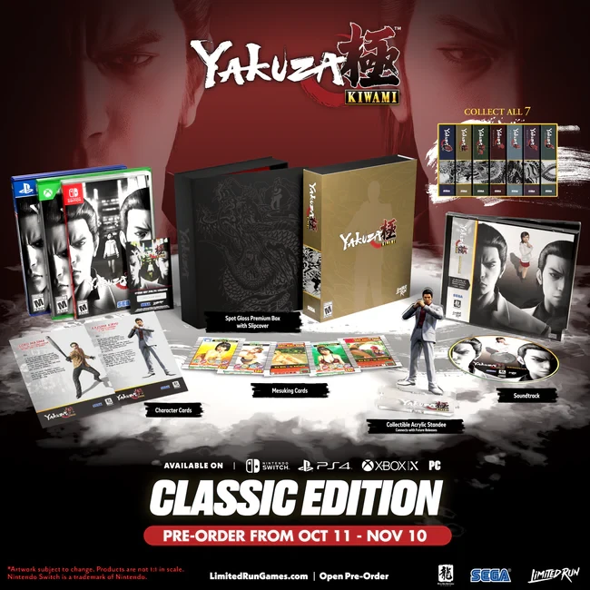 Yakuza 0 and Yakuza Kiwami Physical and Collector's Editions Announced by Limited Run Games
