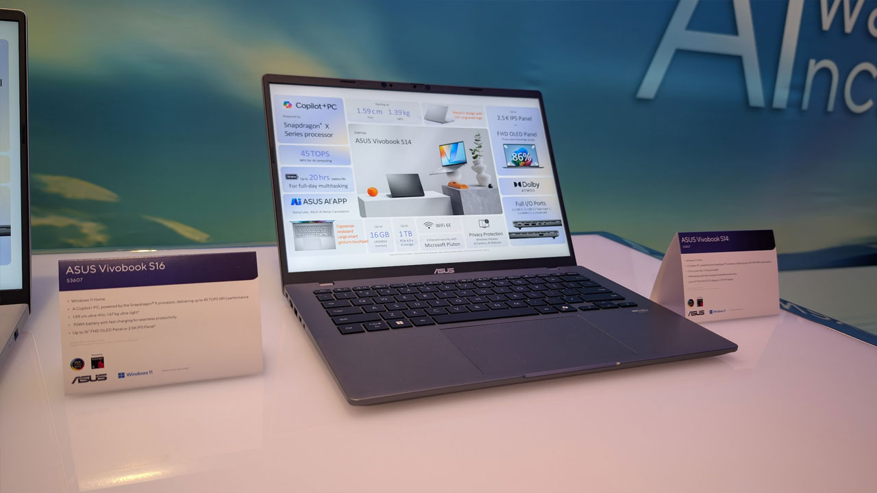 Zenbook A14 Leads ASUS's Stunning Copilot+ Laptop Lineup for CES 2025