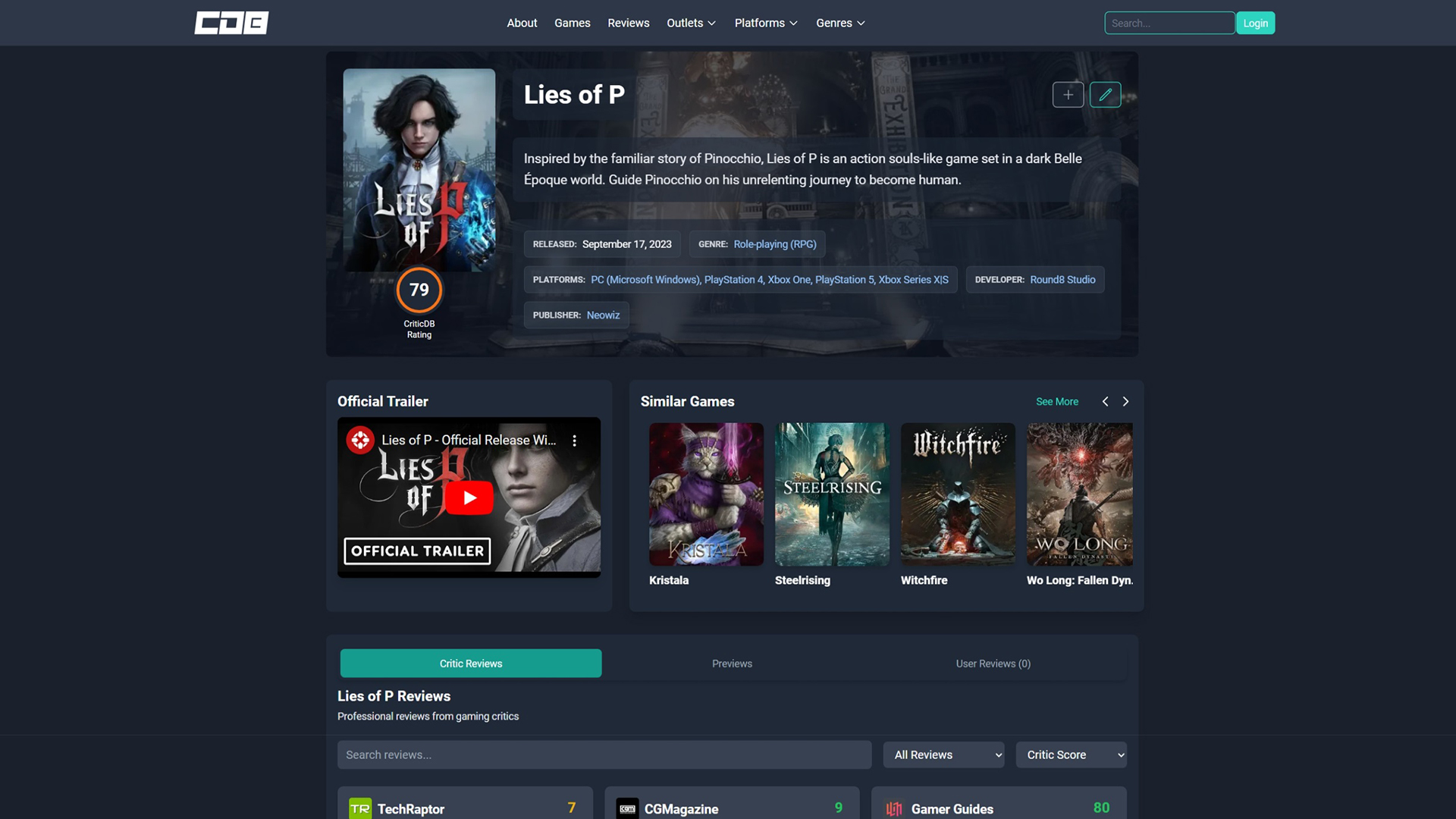 CriticDB, Created By Former Open Critic Teams, Launches January 30th