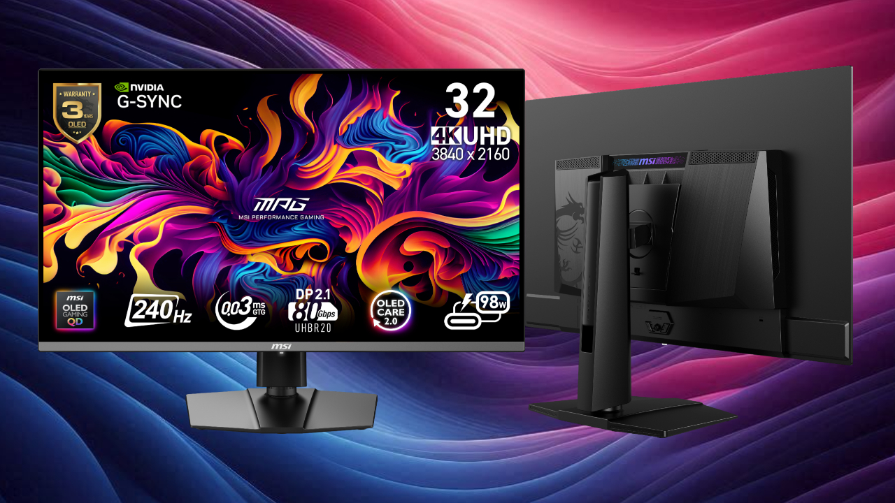 MSI’s New 4K QD-OLED Monitors Push DisplayPort 2.1a to Its Limit