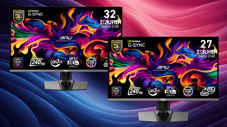 MSI’s New 4K QD-OLED Monitors Push DisplayPort 2.1a to Its Limit