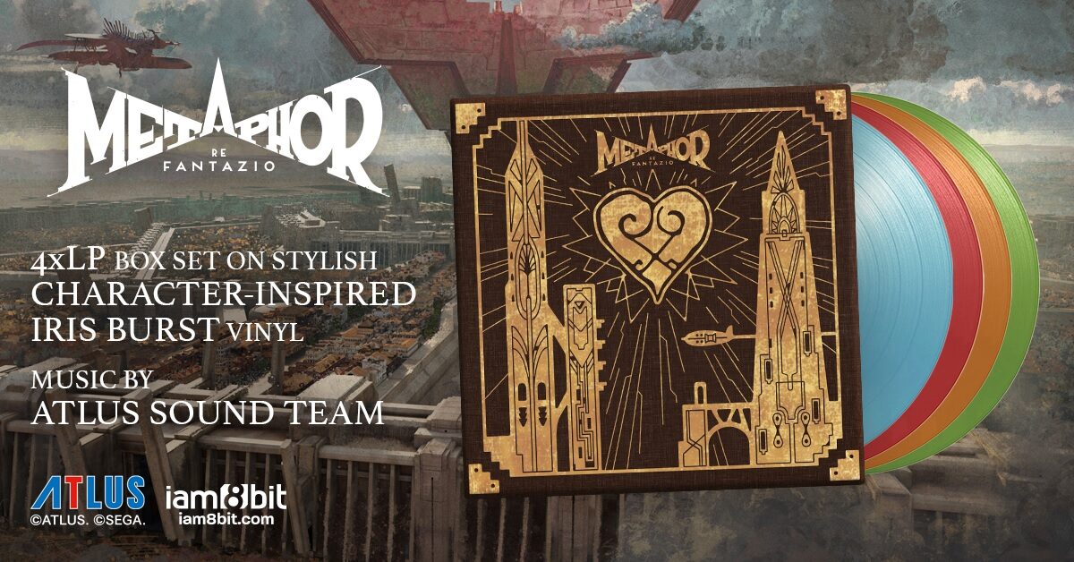 iam8bit Launches Metaphor: ReFantazio Limited 4-Disc LP Vinyl for Record Enthusiasts