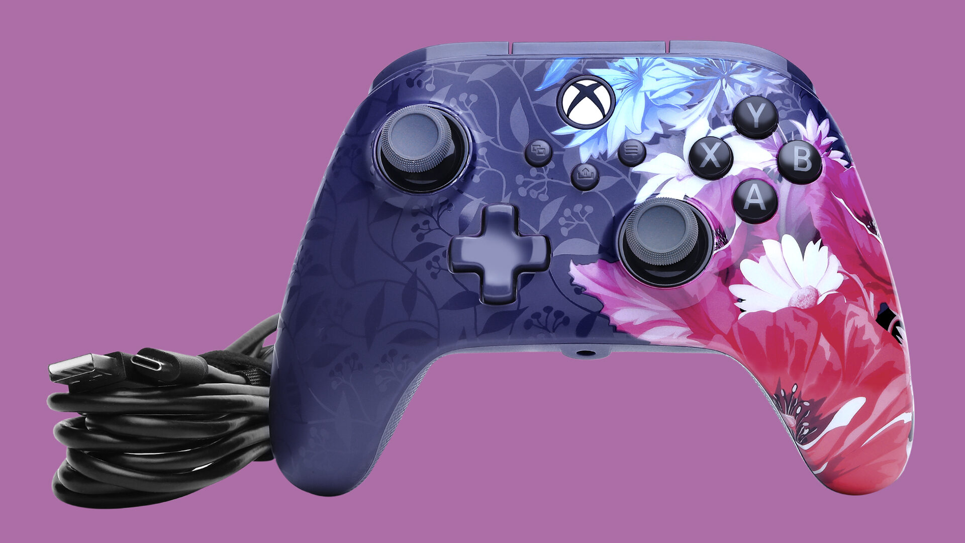 PowerA Unveils Spring Floral Collection With Night Blossom Xbox Controller