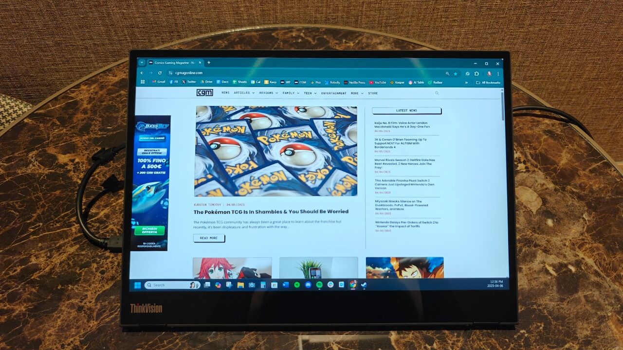 Lenovo ThinkVision M14t Gen 2 Monitor Review