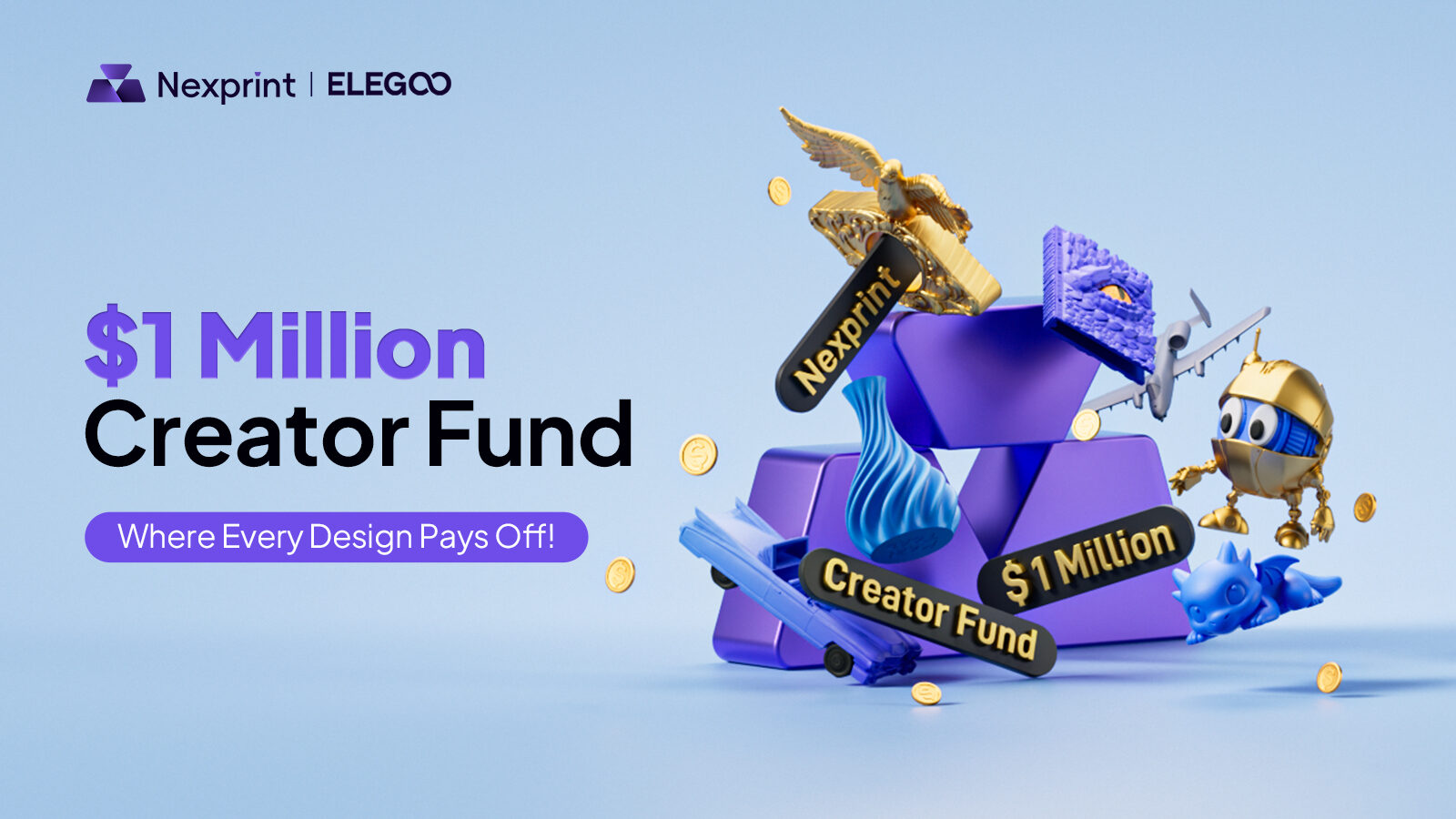 Nexprint Is Elegoo’s New Platform for 3D Models, Backed by a $1M Creator Fund