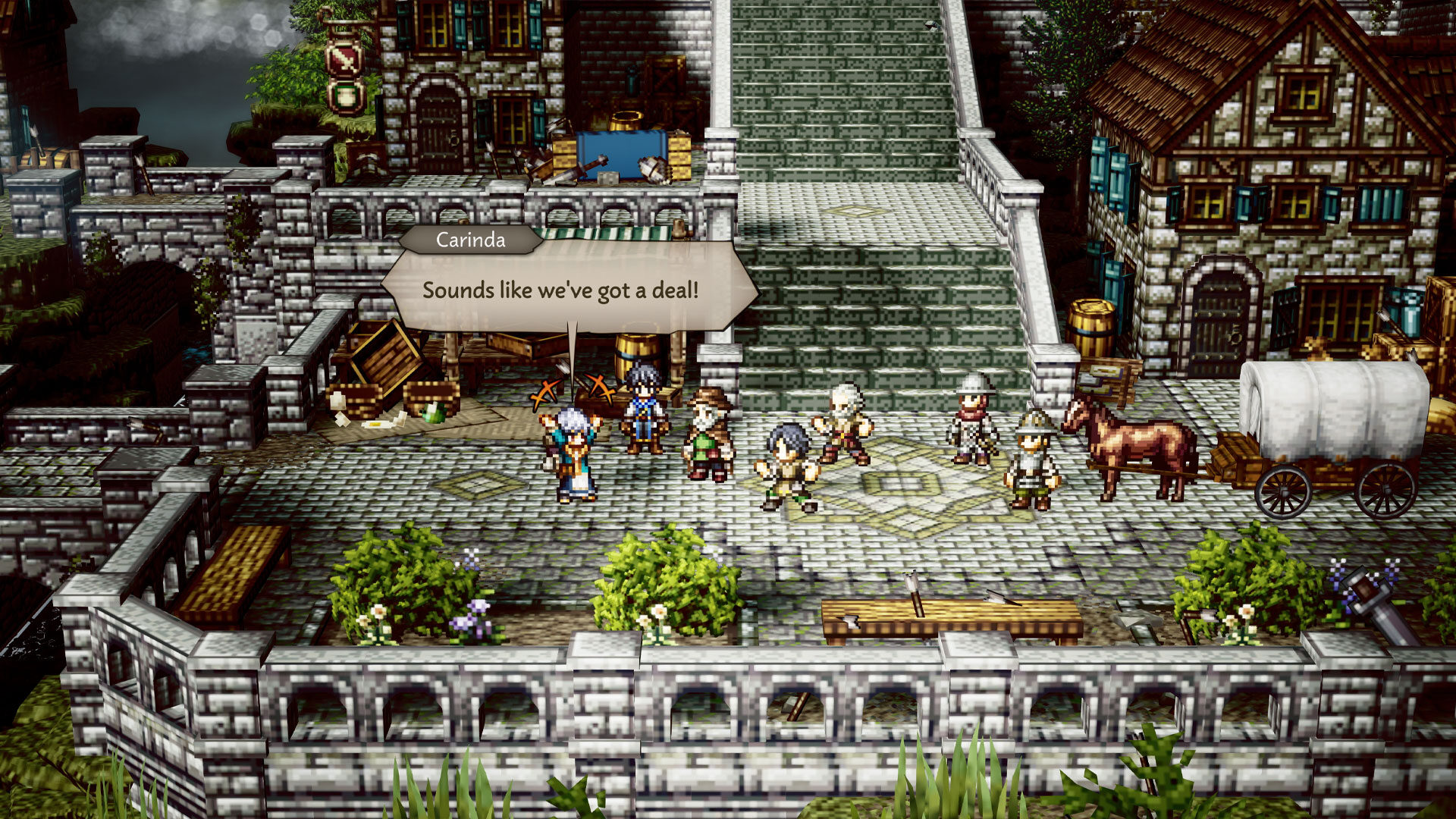 Octopath Traveler 0 Reveals New Character and Town-Building Details