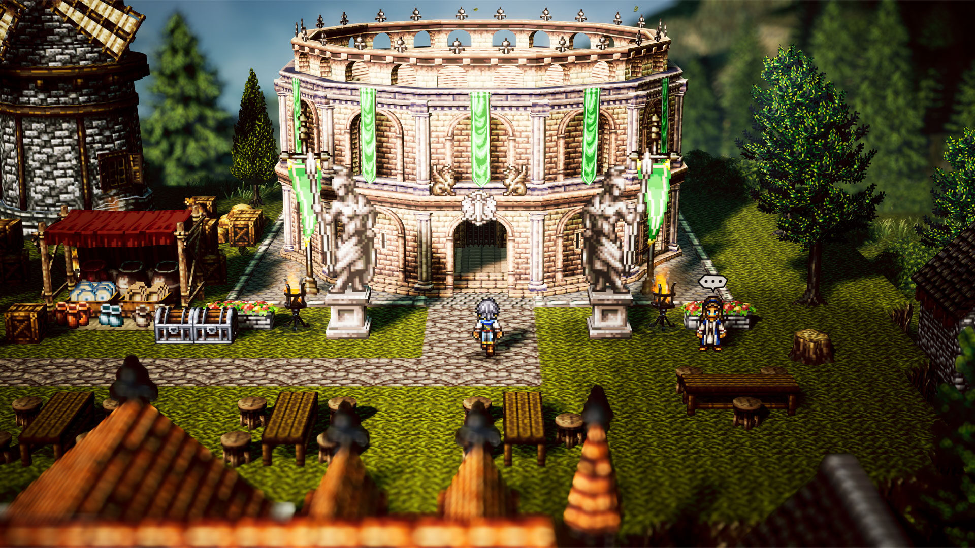 Octopath Traveler 0 Reveals New Character and Town-Building Details