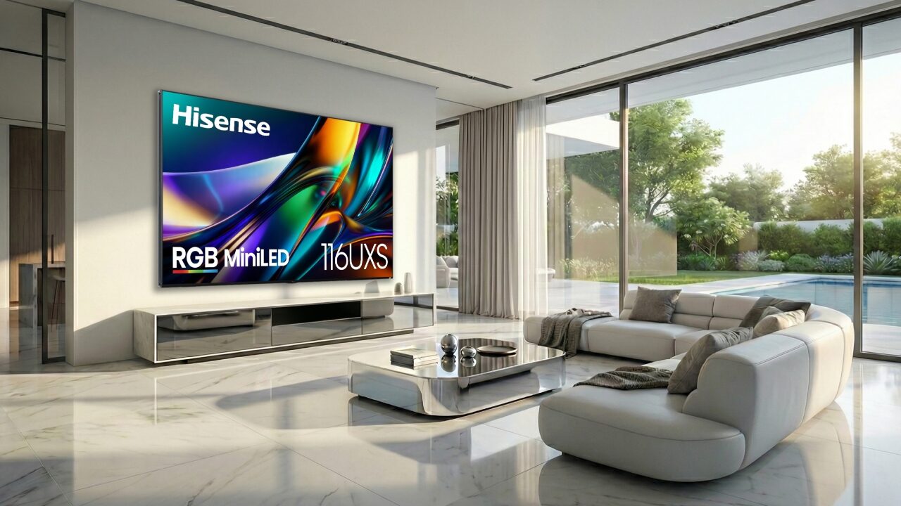 CES 2026: Hisense Reveals New Mini-LED Technology in the 116UXS RGB MiniLED TV