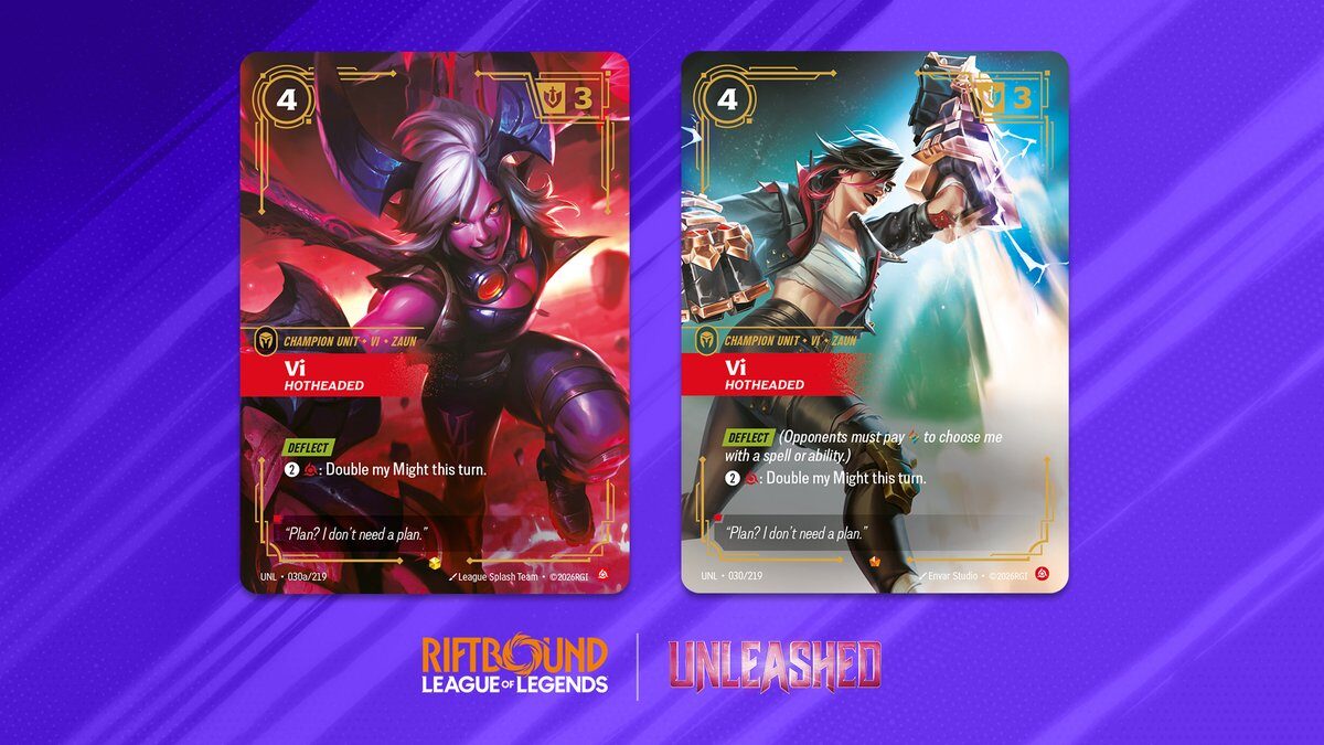 Riftbound Unleashed Spoilers Reveal Vi, Piltover Enforcer, As The Next Legend Hitting Tabletops