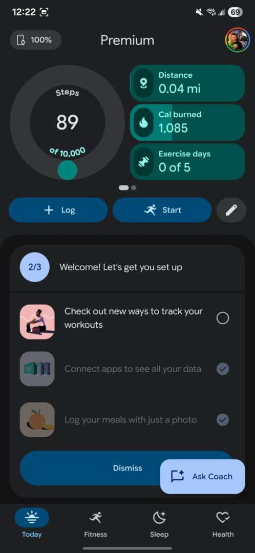 Fitbit Air And Google Health Coach Review