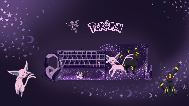 Pokémon Razer Gets Sleek with Pokémon Espeon & Umbreon Setup!