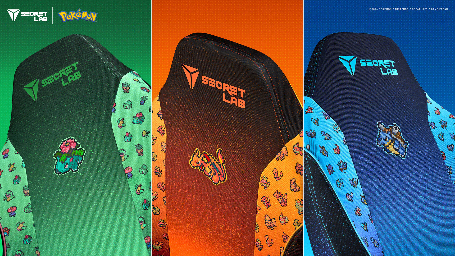 Secretlab Unveils Skins Pokémon Pixel Art Collection, Highlighting Many Kanto Pokémon Secretlab Unveils Skins Pokémon Pixel Art Collection, Highlighting Many Kanto Pokémon
