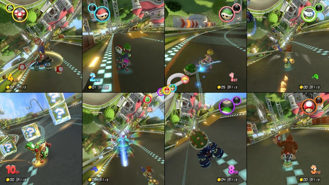 Mario Kart 8 Deluxe’s New Update Brings 8-Player Split-Screen to Nintendo Switch 2