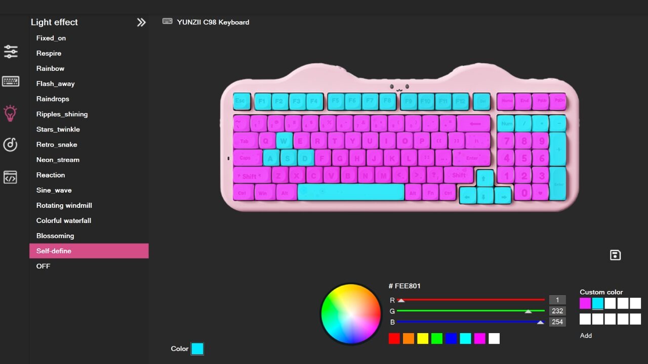 YUNZII C98 Cute Cake Wireless Mechanical Keyboard Review