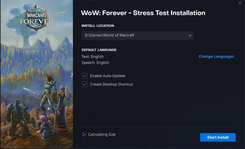 A World of Warcraft: Forever Stress Test is Coming on October 19